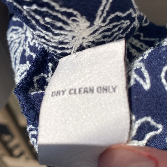 Blue Pepper Vintage open front top with stitched floral detail - Picture 10 of 13